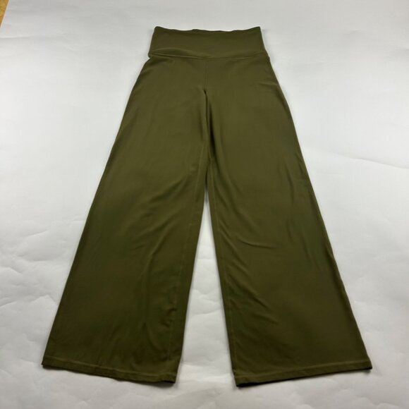 Athleta Olive Elation Wide Leg Athletic Pant M - Picture 1 of 7